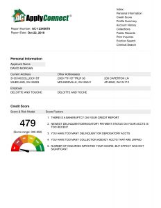 applyconnect tenant screening services sample report